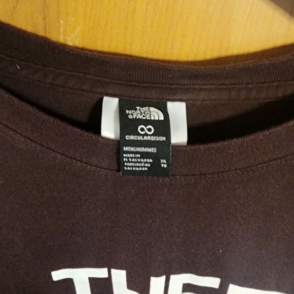 The North Face Half Dome Logo T-Shirt Men's Tee Tan Brown Pullover Size XL - Picture 5 of 5